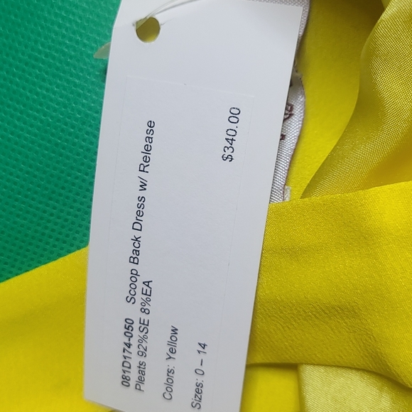 Ladies Scoop Back Dress w/Release Pleats - Picture 8 of 8